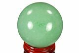 Polished Green Aventurine Sphere - China #116005-1